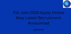 FIA Jobs 2025 Apply Online Now Latest Recruitment Announced