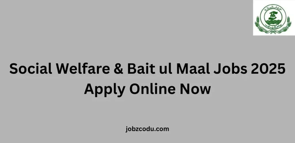 Social Welfare & Bait ul Maal Jobs 2025 Apply Online Now